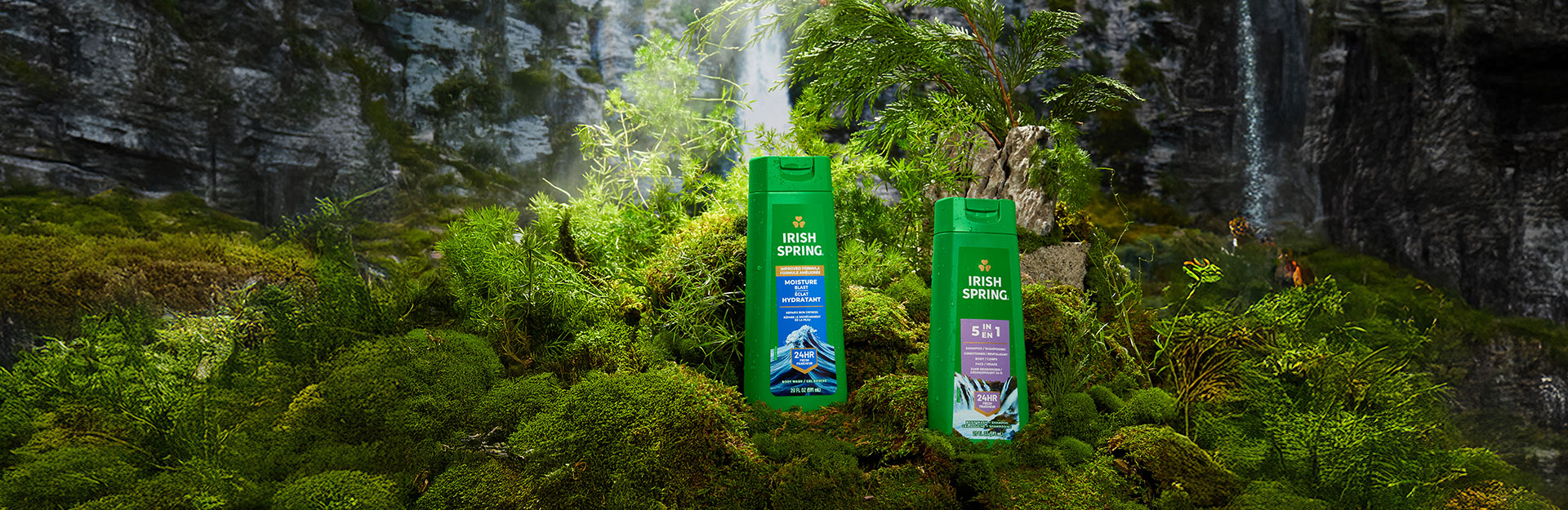 Bar Soap and Body Wash in water